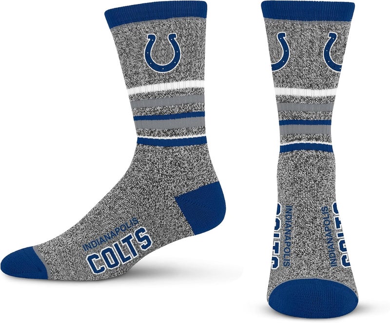 FBF Store For Bare Feet Men's NFL 5 Star Marbled Crew Sock, 1 Pair - Image 1
